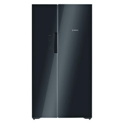 Bosch KAN92LB35 American Style Freestanding Fridge Freezer, A+ Energy Rating, 91cm Wide, Black